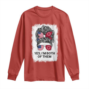 Lakota And American Pride Long Sleeve Shirt Im Both Of Them Oglala Native Heritage