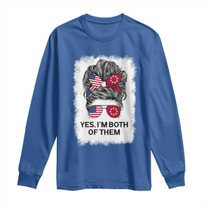 Lakota And American Pride Long Sleeve Shirt Im Both Of Them Oglala Native Heritage