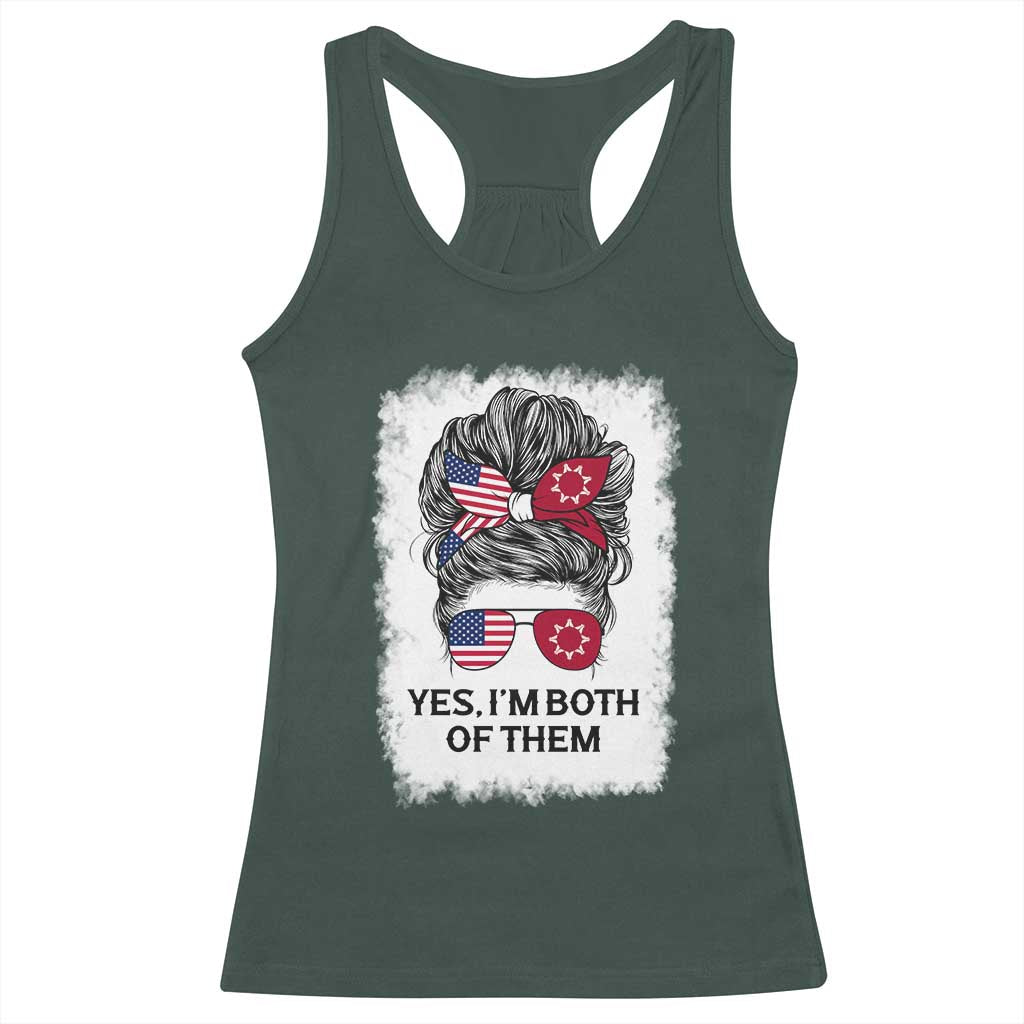 Lakota And American Pride Racerback Tank Top Im Both Of Them Oglala Native Heritage