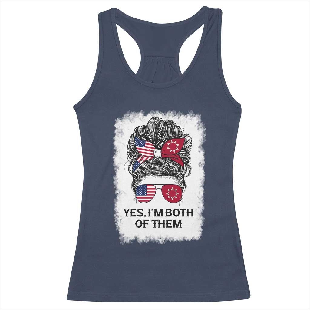 Lakota And American Pride Racerback Tank Top Im Both Of Them Oglala Native Heritage