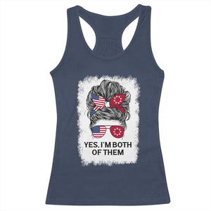 Lakota And American Pride Racerback Tank Top Im Both Of Them Oglala Native Heritage