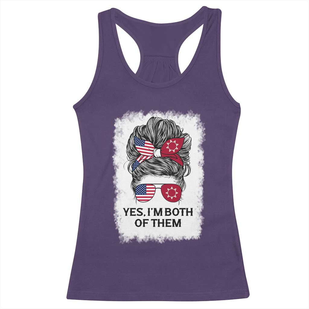 Lakota And American Pride Racerback Tank Top Im Both Of Them Oglala Native Heritage