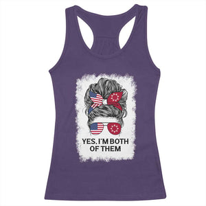 Lakota And American Pride Racerback Tank Top Im Both Of Them Oglala Native Heritage
