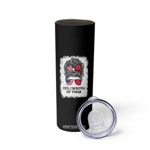 Lakota And American Pride Skinny Tumbler Im Both Of Them Oglala Native Heritage