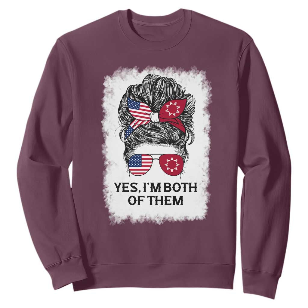 Lakota And American Pride Sweatshirt Im Both Of Them Oglala Native Heritage