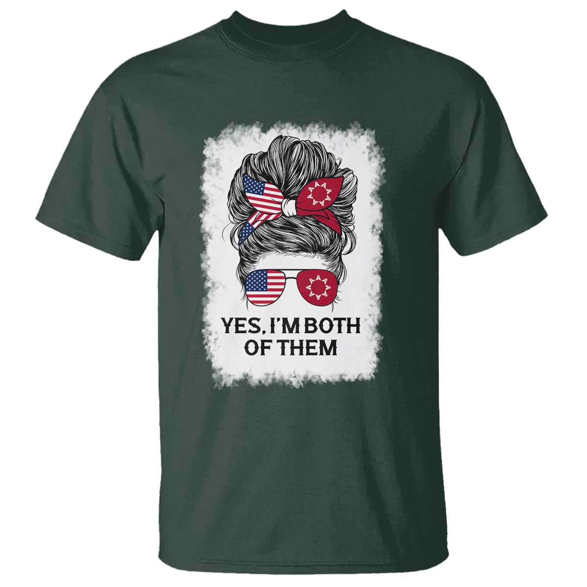 Lakota And American Pride T Shirt Im Both Of Them Oglala Native Heritage