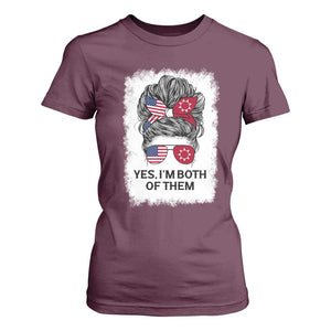 Lakota And American Pride T Shirt For Women Im Both Of Them Oglala Native Heritage
