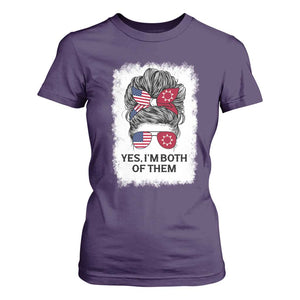 Lakota And American Pride T Shirt For Women Im Both Of Them Oglala Native Heritage