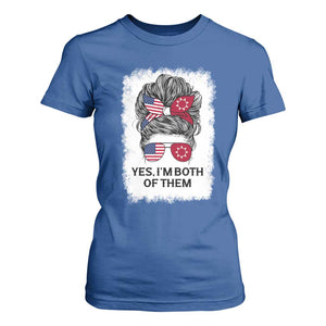 Lakota And American Pride T Shirt For Women Im Both Of Them Oglala Native Heritage