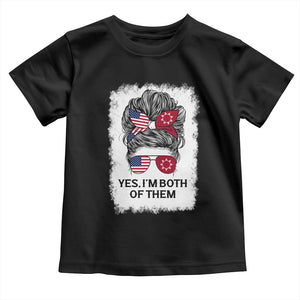 Lakota And American Pride Toddler T Shirt Im Both Of Them Oglala Native Heritage
