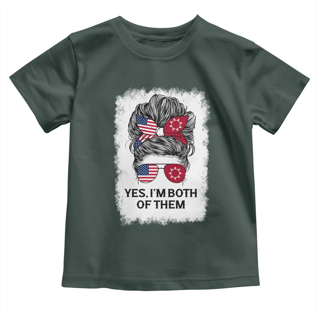 Lakota And American Pride Toddler T Shirt Im Both Of Them Oglala Native Heritage