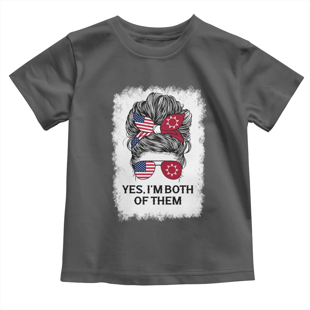 Lakota And American Pride Toddler T Shirt Im Both Of Them Oglala Native Heritage