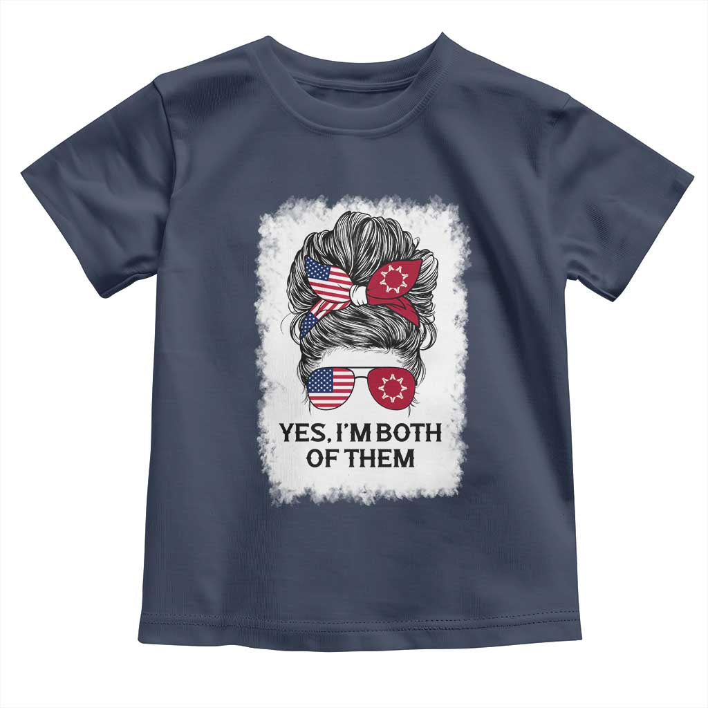Lakota And American Pride Toddler T Shirt Im Both Of Them Oglala Native Heritage