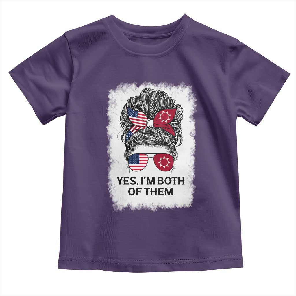 Lakota And American Pride Toddler T Shirt Im Both Of Them Oglala Native Heritage