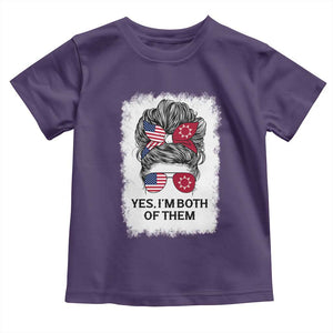 Lakota And American Pride Toddler T Shirt Im Both Of Them Oglala Native Heritage