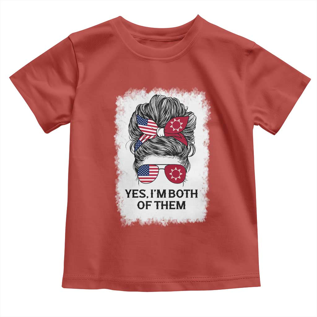 Lakota And American Pride Toddler T Shirt Im Both Of Them Oglala Native Heritage