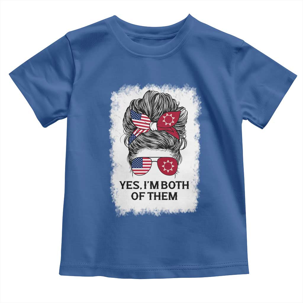 Lakota And American Pride Toddler T Shirt Im Both Of Them Oglala Native Heritage