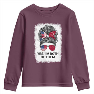 Lakota And American Pride Youth Sweatshirt Im Both Of Them Oglala Native Heritage