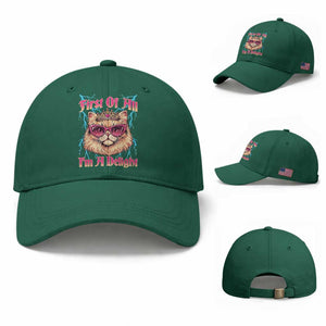 First Of All Im A Delight Baseball Cap Geek Princess Cat Gift