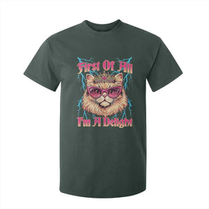 First Of All Im A Delight T Shirt For Kid Geek Princess Cat Gift
