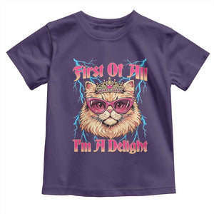 First Of All Im A Delight Toddler T Shirt Geek Princess Cat Gift