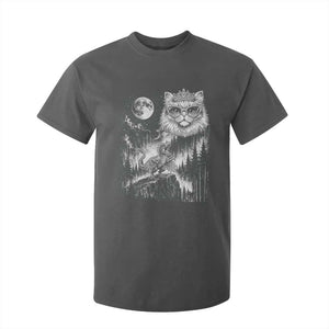 Vintage Geek Princess Cat T Shirt For Kid Full Moon Engraving Art Gift