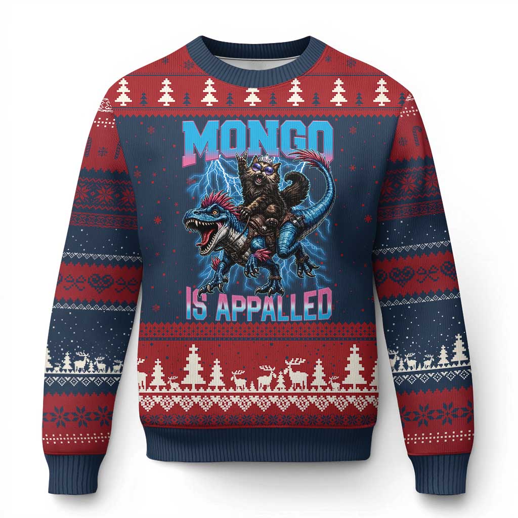 Mongo Is Appalled Princess Cat Quote Ugly Christmas Sweater Geeky Fantasy Book Lover TS12 Navy Red Print Your Wear