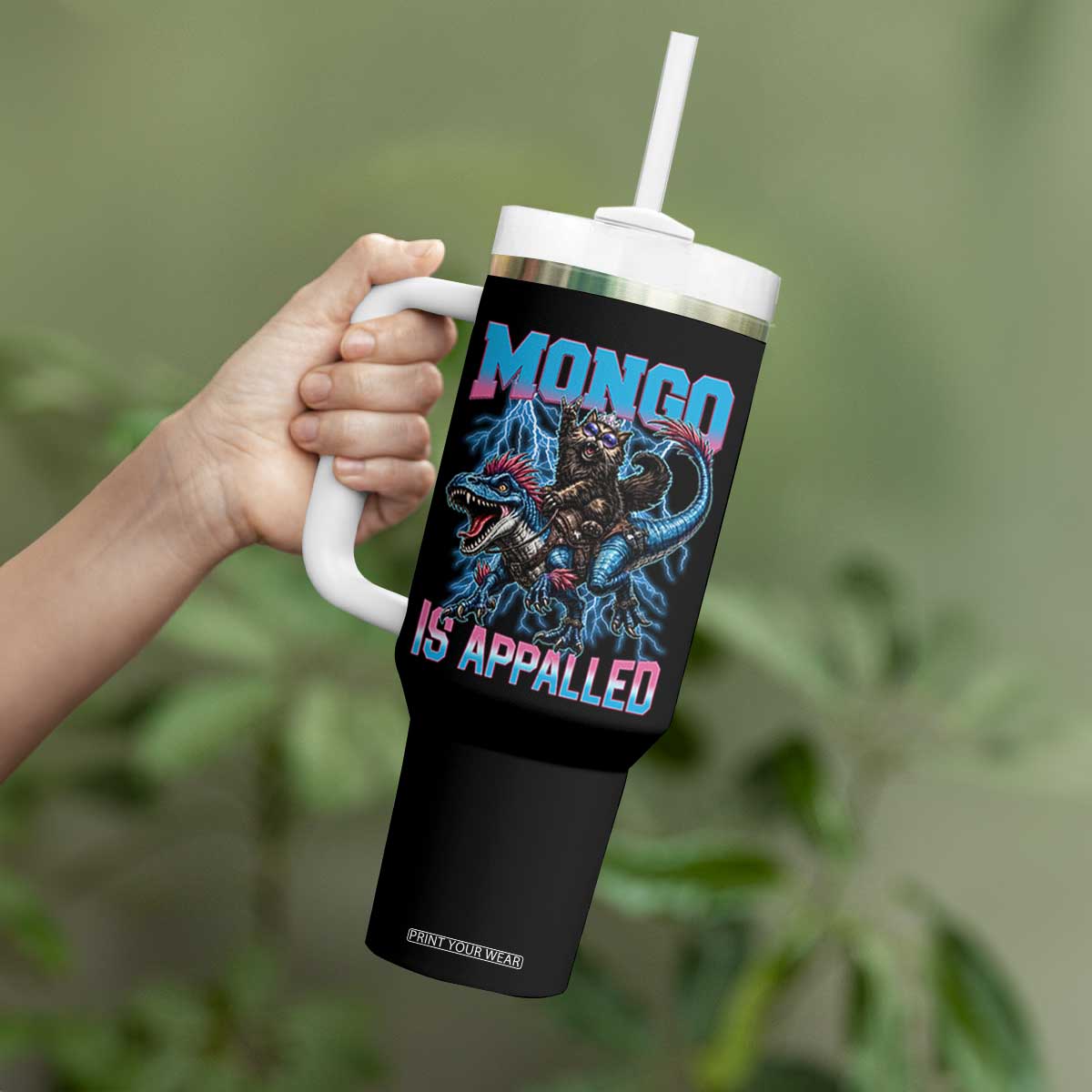 Mongo Is Appalled Princess Cat Quote Tumbler With Handle Geeky Fantasy Book Lover