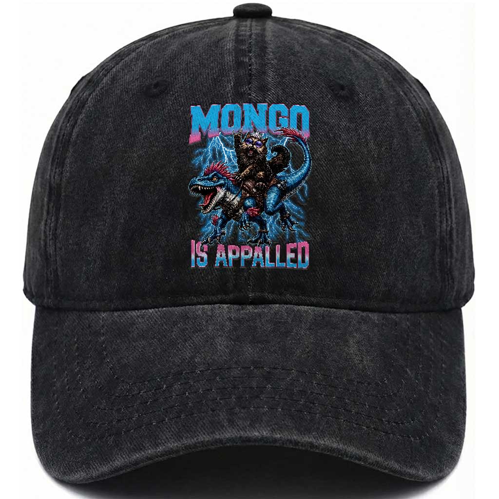 Mongo Is Appalled Princess Cat Quote Washed Cotton Baseball Cap Geeky Fantasy Book Lover