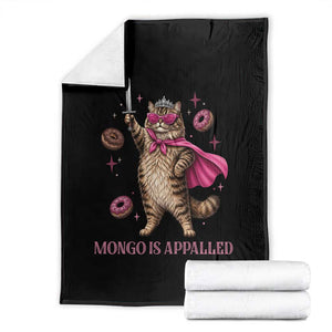 Cute Warrior Princess Cat With Sword Throw Blanket Fantasy Reader Gift