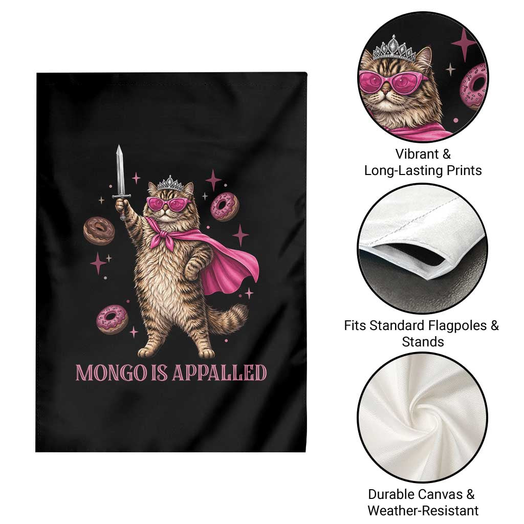 Cute Warrior Princess Cat With Sword Garden Flag Fantasy Reader Gift