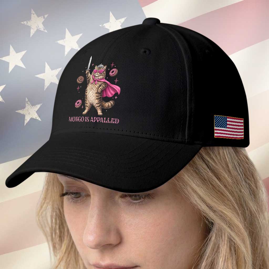Cute Warrior Princess Cat With Sword Baseball Cap Fantasy Reader Gift