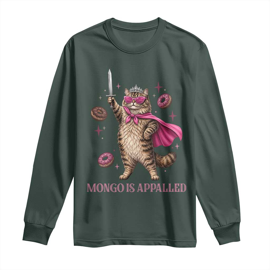 Cute Warrior Princess Cat With Sword Long Sleeve Shirt Fantasy Reader Gift