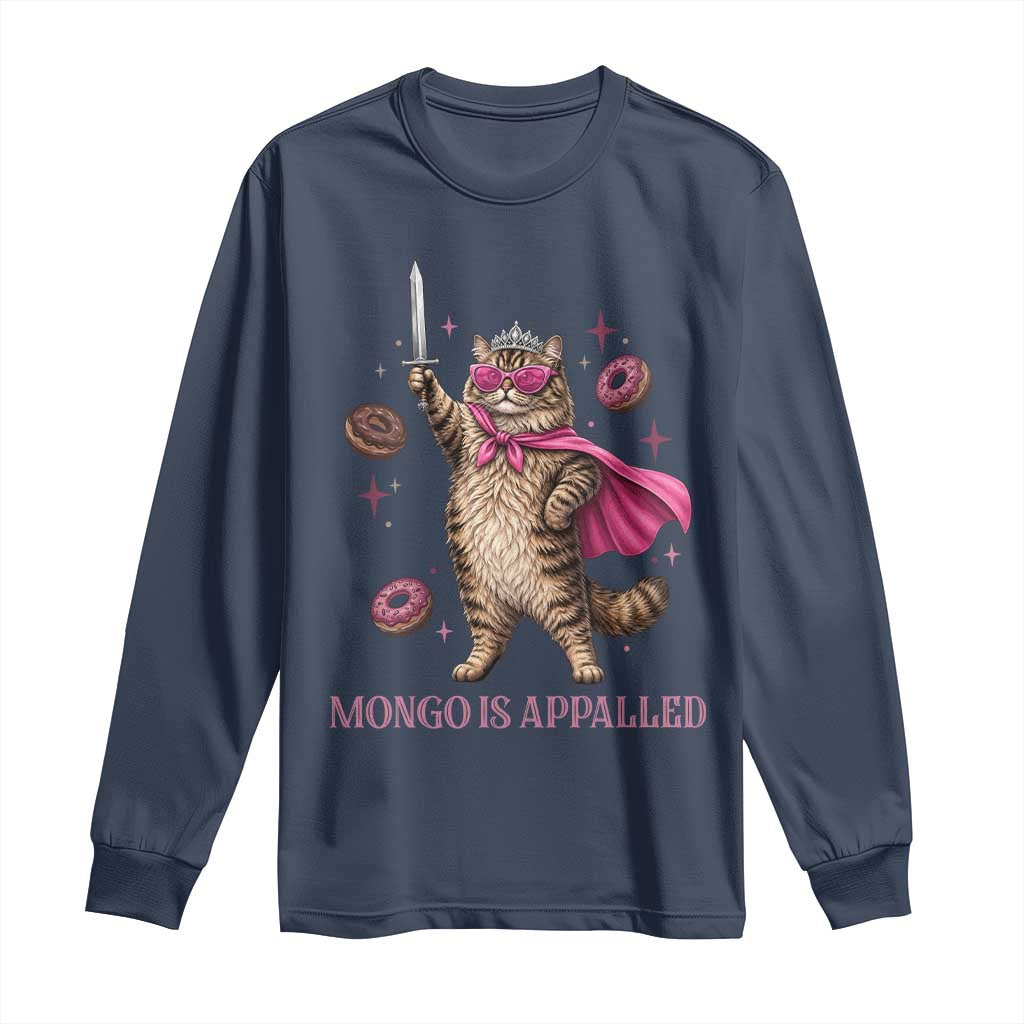 Cute Warrior Princess Cat With Sword Long Sleeve Shirt Fantasy Reader Gift