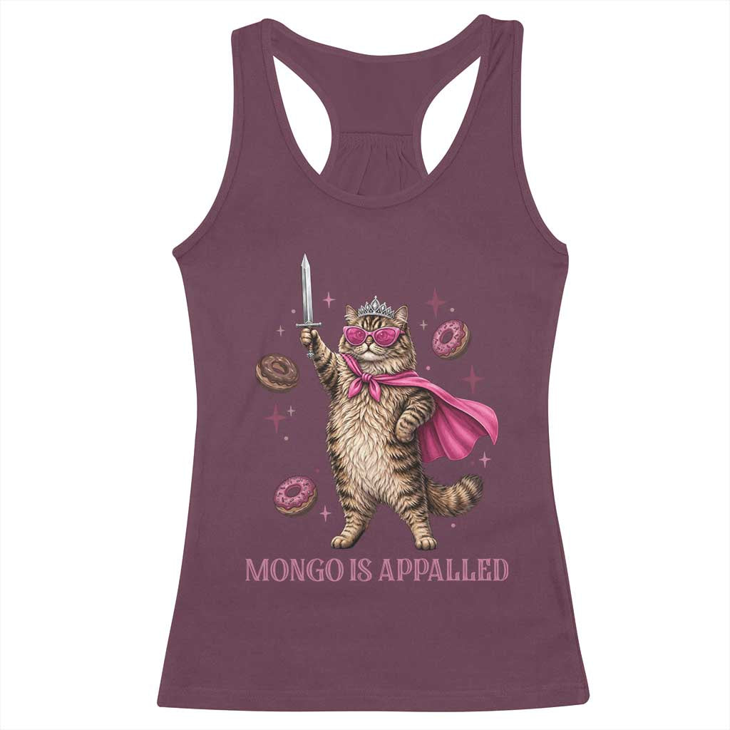 Cute Warrior Princess Cat With Sword Racerback Tank Top Fantasy Reader Gift