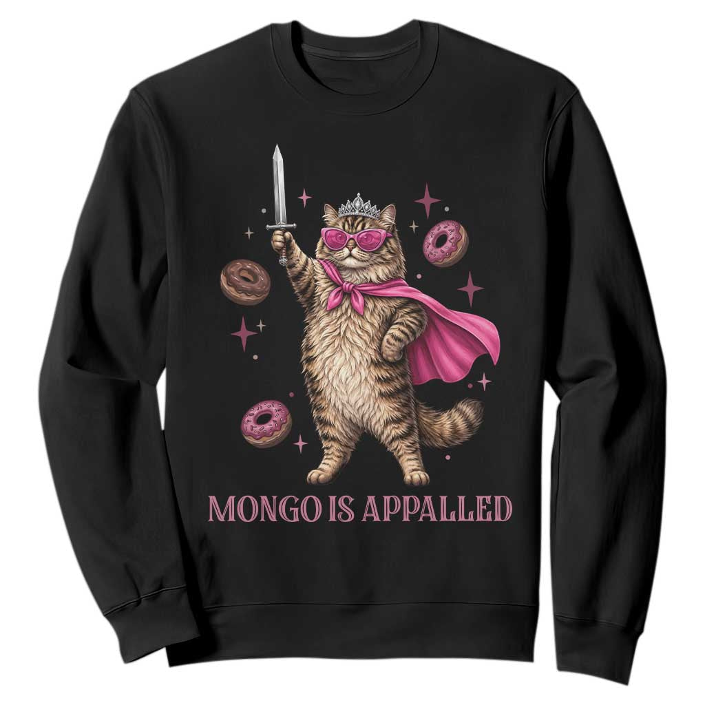 Cute Warrior Princess Cat With Sword Sweatshirt Fantasy Reader Gift