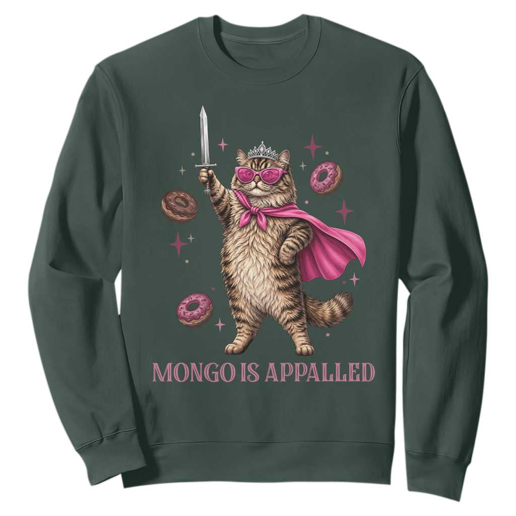 Cute Warrior Princess Cat With Sword Sweatshirt Fantasy Reader Gift