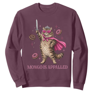 Cute Warrior Princess Cat With Sword Sweatshirt Fantasy Reader Gift