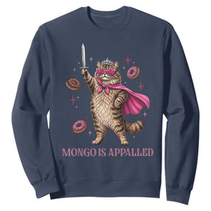 Cute Warrior Princess Cat With Sword Sweatshirt Fantasy Reader Gift