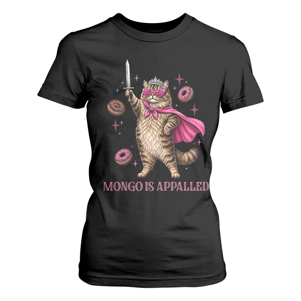 Cute Warrior Princess Cat With Sword T Shirt For Women Fantasy Reader Gift