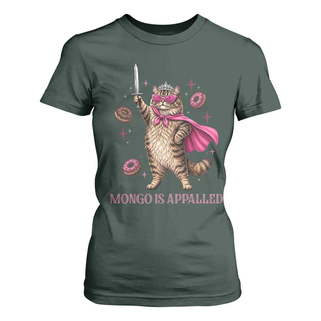 Cute Warrior Princess Cat With Sword T Shirt For Women Fantasy Reader Gift