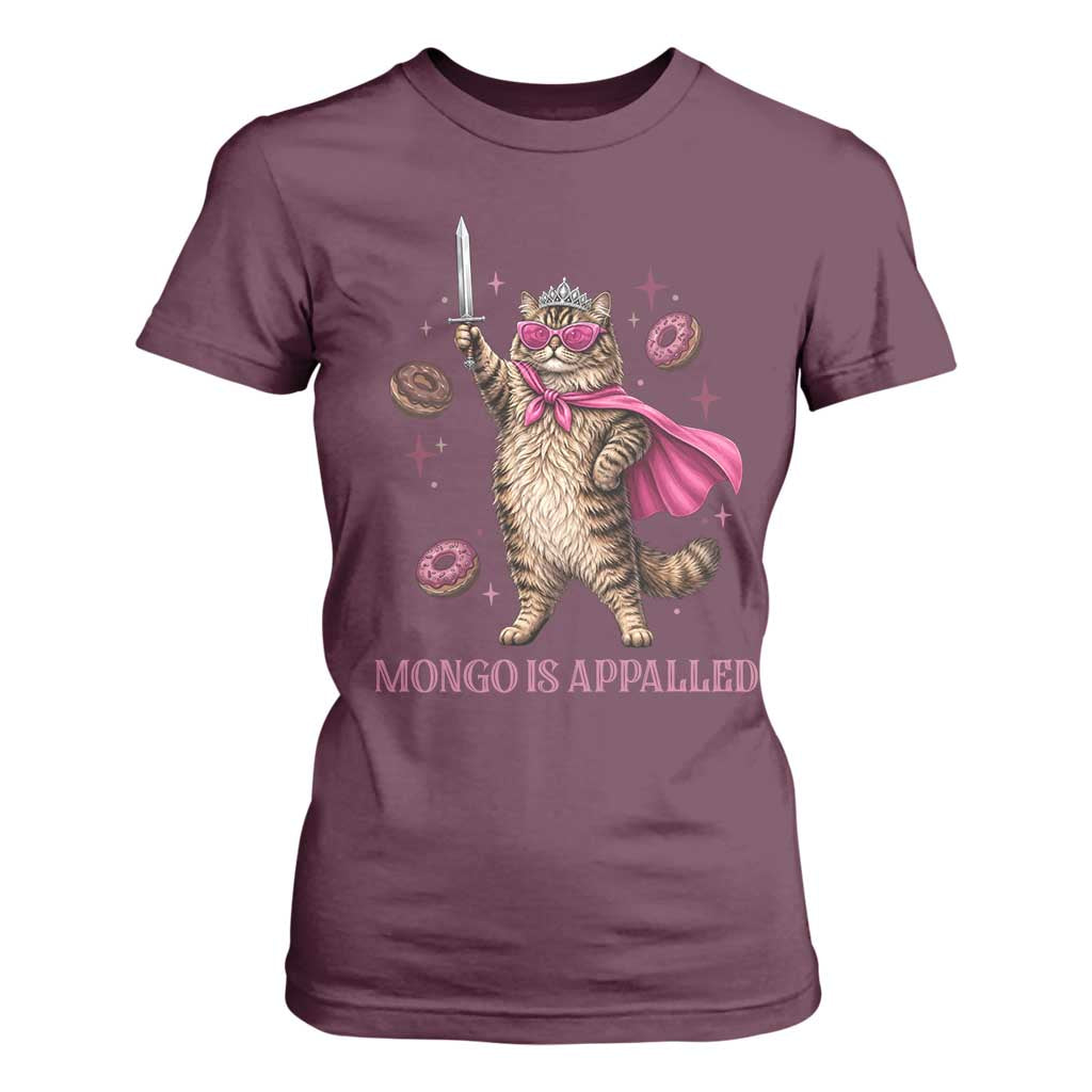 Cute Warrior Princess Cat With Sword T Shirt For Women Fantasy Reader Gift