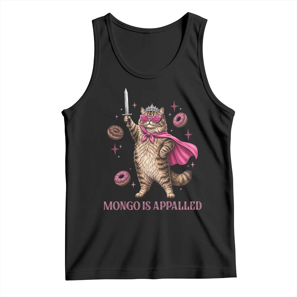 Cute Warrior Princess Cat With Sword Tank Top Fantasy Reader Gift TS12 Black Print Your Wear
