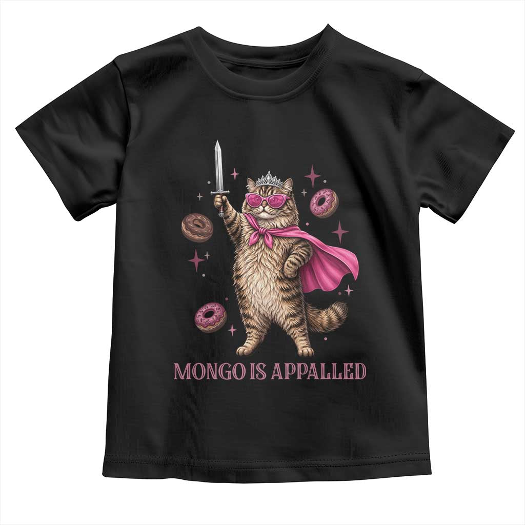 Cute Warrior Princess Cat With Sword Toddler T Shirt Fantasy Reader Gift TS12 Black Print Your Wear