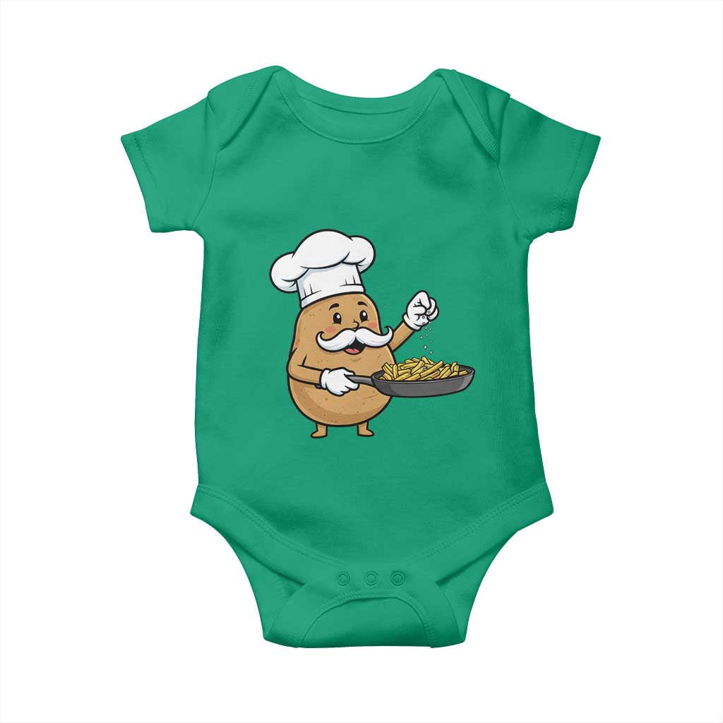Funny Potato Cooking French Fries Baby Onesie Food Lover Gift TS12 Irish Green Print Your Wear