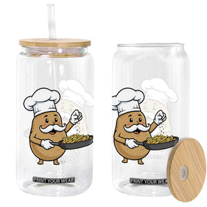 Funny Potato Cooking French Fries Glass Can Food Lover Gift TS12 Print Your Wear