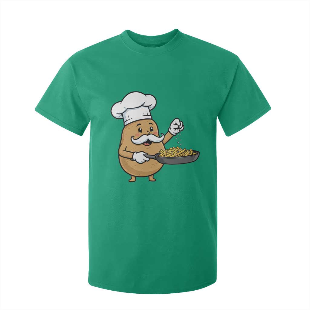 Funny Potato Cooking French Fries T Shirt For Kid Food Lover Gift TS12 Irish Green Print Your Wear