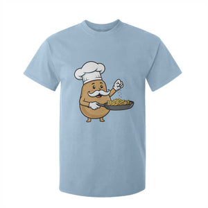 Funny Potato Cooking French Fries T Shirt For Kid Food Lover Gift TS12 Light Blue Print Your Wear