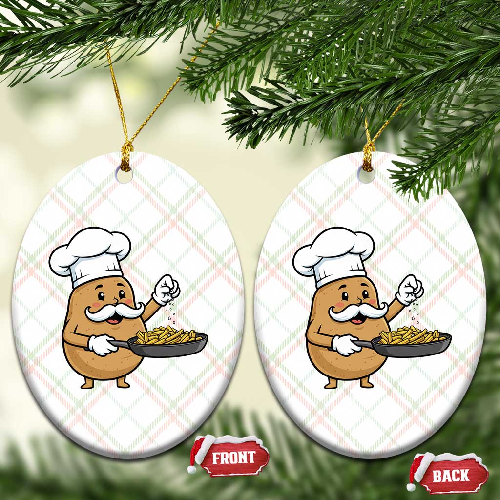 Funny Potato Cooking French Fries Ceramic Ornament Food Lover Gift TS12 Print Your Wear