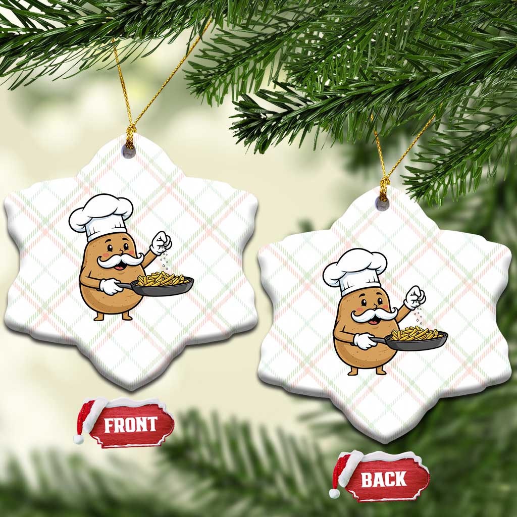 Funny Potato Cooking French Fries Ceramic Ornament Food Lover Gift TS12 Print Your Wear